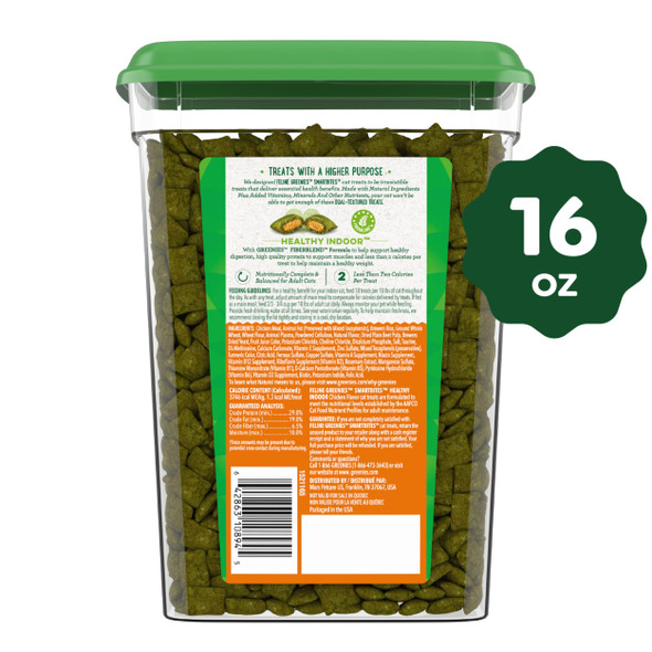 Greenies Feline Smartbites Healthy Indoor Cat Treats Tuna Flavor 2.1 Oz. Pack