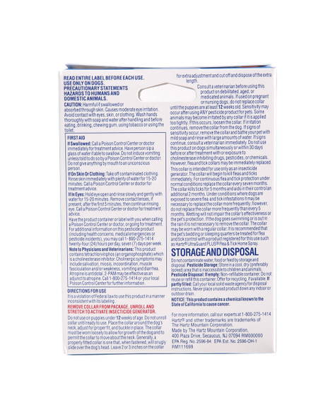 Hartz Ultraguard Flea & Tick Collar For Dogs And Puppies 7 Month Flea And Tick Protection And Prevention Per Collar White Up To 20 Inch Neck
