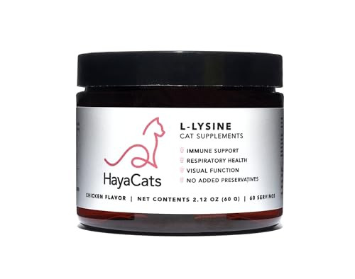 Haya Pets Hayacats L-Lysine Powder For Cats Ãƒ¢Ã‚Š¬Ã‚‚¬Å’ Immune & Respiratory Support Ãƒ¢Ã‚Š¬Ã‚‚¬Å’ Vet Formulated Supplement With Chicken Liver Ãƒ¢Ã‚Š¬Ã‚‚¬Å’ Made In Usa Ãƒ¢Ã‚Š¬Ã‚‚¬Å’ 60 Servings