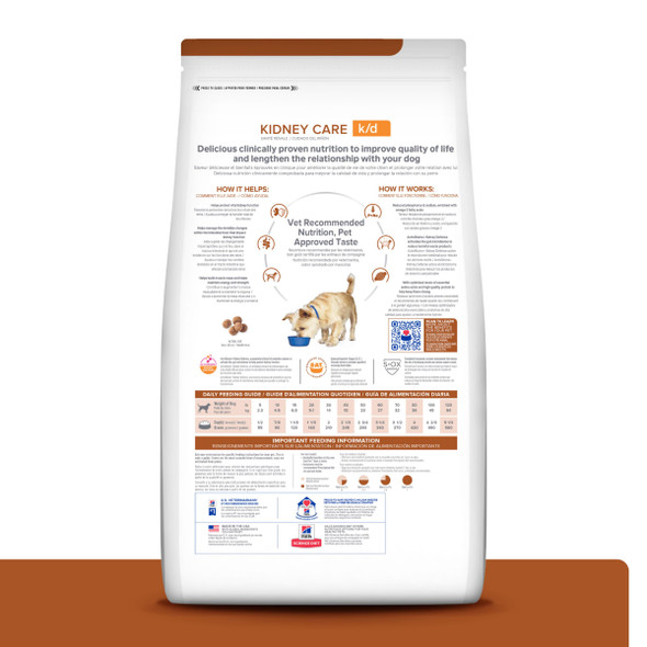 Hill'S Prescription Diet K/D Kidney Care With Chicken Dry Dog Food Veterinary Diet 8.5 Lb. Bag