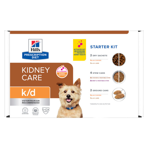 Hill'S Prescription Diet K/D Kidney Care Chicken & Vegetable Stew Wet Dog Food Veterinary Diet 12.5 Oz. Cans 12-Pack