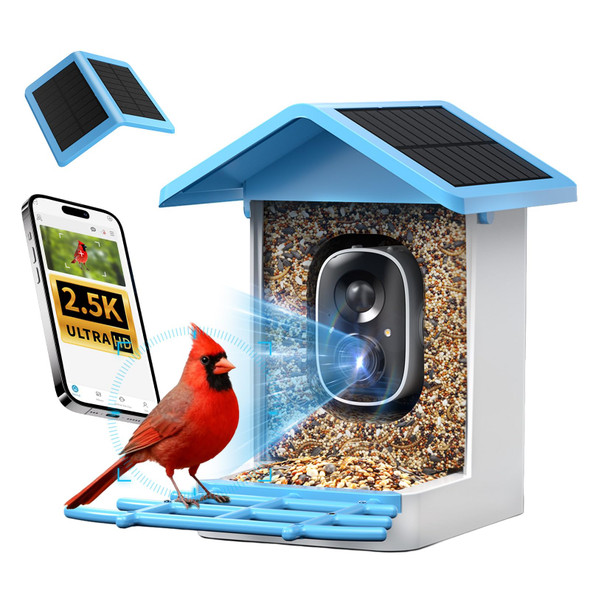 Isyoung Ãƒ¢Ã‚Š¬Ã‚‚¬¹Isyoung Smart Bird Feeder With Camera 2.5K Qhd Ai Identify 16000+ BirdsDual Solar Panel Ai Auto-Capture & Motion Detection Ip65 Weatherproof170Ãƒšã‚° Field Of View Perfect Bird Watching