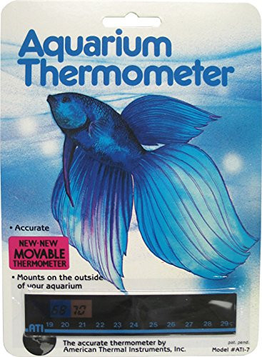 Lcr Hallcrest 43330983: Liquid Crystal Aquarium Thermometer Horizontal