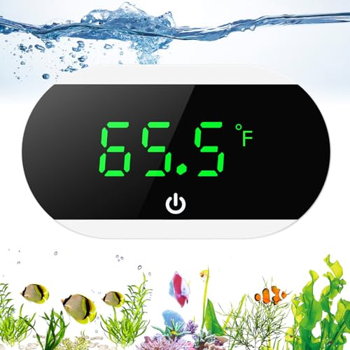 Loficoper Aquarium Thermometer Digital Fish Tank Thermometer Stick On Water Thermometer With Led Display Ãƒ¢Ã‚‚¬Å½Ã¦™/Ãƒ¢Ã‚‚¬Å½Ã¢‚¬° Switch Accurate To 1Ãƒšã‚°F For Fish Axolotl Turtle Aquatic Fresh Water Salt Water