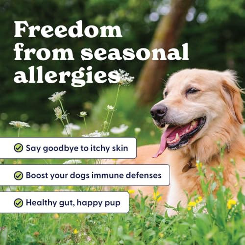 Origin Labs Allergy And Immune Support Supplement Omega 3 Fish Oil Bee Pollen Colostrum Probiotics Prebiotics For Gut Health Skin And Coat Health Antioxidants Turkey Flavor 90 Soft Chews