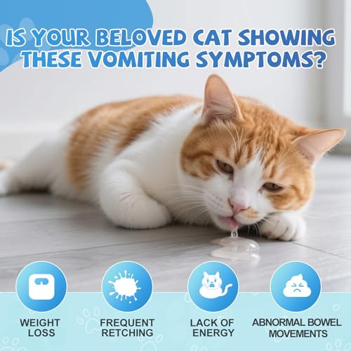 Ourea Cat Vomit Remedy Vomiting Supplement For Cat Furball Treatment For Cats Probiotic For Cats Helps Soothes Sensitive Stomachs And Supports Digestive Comfort142G (5 Oz)