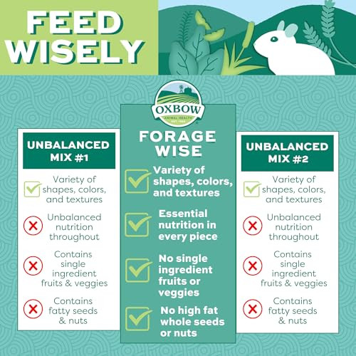 Oxbow Forage Wise Hamster & Gerbil Food Vitamin Rich Healthy Daily Diet Hamster Food Veterinarian Formulated Small Animal Pet Products No Artificial Colors & Preservatives Made In Usa 2 Lbs