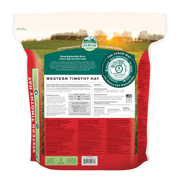 Oxbow Western Timothy Hay For Small Pets Ãƒ¢Ã‚Š¬Ã‚‚¬Å’ All-Natural Grass Hay For Rabbits Guinea Pigs And Chinchillas Ãƒ¢Ã‚Š¬Ã‚‚¬Å’ High Fiber For Digestive Health And Dental Support Ãƒ¢Ã‚Š¬Ã‚‚¬Å’ 40 Oz Bag