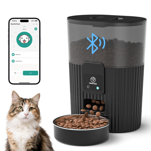 Papifeed Automatic Cat Feeder With Camera With 84 Oz/2.5L Automatic Pet Drinking Fountainã£¯Ã‚¼Ã…™Ãƒ¢Ã‚Š¬Ã…™Adjustable Angle 2.4G Wifi/App Pet Food Dispenserã£¯Ã‚¼Ã…™3.5L/15 Cup Timed Dispenser With Two-Way Audio