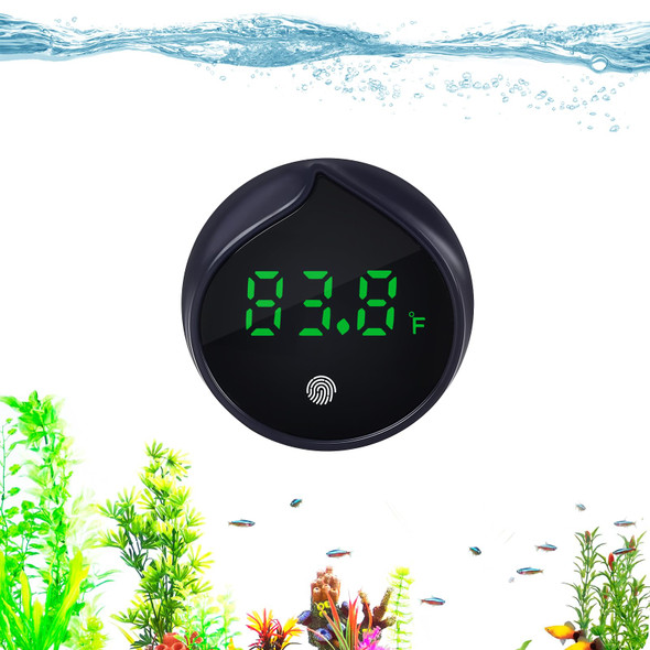 Paultemp Removable Aquarium Water Thermometer Gauge With Touch Screen Digital Fish Tank Thermometer Led Display Ãƒšã‚±1Ãƒ¢Ã‚‚¬Å½Ã¢‚¬°/Ãƒ¢Ã‚‚¬Å½Ã¦™ Fish Tank Accessories For Betta Axolotl Shrimp Turtle Reptile And Aquatic (Dark Blue)