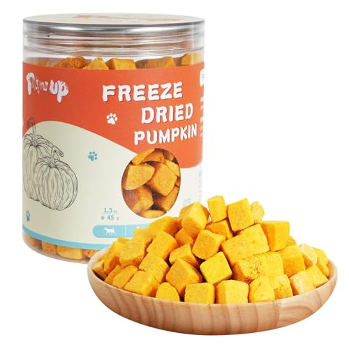Pawup Ze-Dried Pumpkin Treats For Dogs & Cats Ãƒ¢Ã‚Š¬Ã‚‚¬Å’ High Fiber Single Ingredient Natural Snacks For Digestion & Gut Health Healthy Food Toppers 1.58 Oz