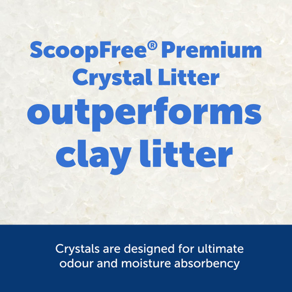 Petsafe Scoop Premium Crystal Cat Litter - Outperforms Clay Litter - Refill Packs - Reusable Tray Compatible - Fresh Scent - 4.3 Lb Bags - 2 Pack