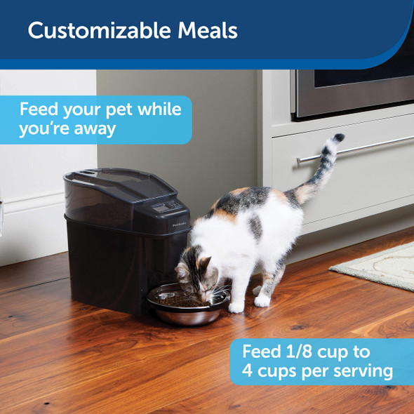 Petsafe Automatic Cat Feeder - Healthy Pet Simply Feed - Automatic Pet Feeder For Cats & Dogs - Timed Pet Feeder With Programmable Portion Control - Holds 24 Cups Of Dry Or Semi-Moist Dog Or Cat Food