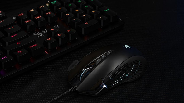 BLOODY J90s RGB Gaming Mouse, High Precision 8000 CPI, 150 IPS, 25g Acceleration, 12 Customizable Buttons, Ambidextrous BLOODY J90s RGB Gaming Mouse, High Precision 8000 CPI, 150 IPS, 25g Acceleration, 12 Customizable Buttons, Ambidextrous