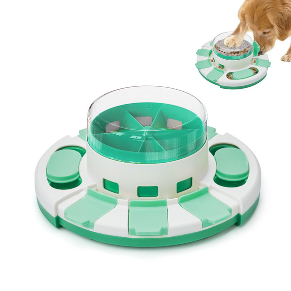 Potaroma Dog Puzzle Toy 2 Levels Slow Feeder Pup Food Treat Feeding Dispenser For Iq Training And Entertainment For All Breeds 4.2 Inch Height