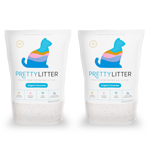 Pretty Litter Prettylitter Health Monitoring Cat Litter (Unscented Non Clumping) Lightweight & Low Tracking Color Changing Silica Gel Crystals Advanced Odor Control Ãƒ¢Ã‚Š¬Ã‚‚¬ 6 Lbs Pack Of 1 (One Month Supply)