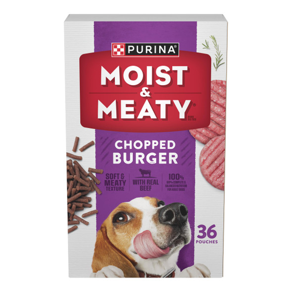 Purina Moist & Meaty Purina Moist And Meaty Steak Flavor Soft Dog Food Pouches - 36 Ct. Pouch