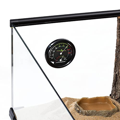 Repti Zoo Reptile Terrarium Thermometer Hygrometer Dual Gauges Pet Rearing Box Reptile Thermometer And Humidity Gauge