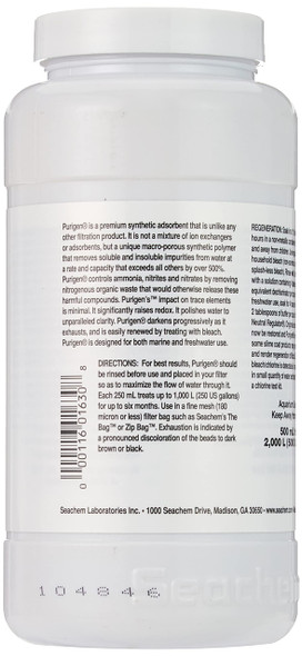 Seachem Indoor Purigen Organic Filtration Resin - Fresh And Saltwater 100 Ml