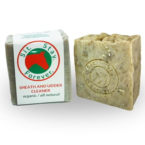 Sit. Stay. Forever. Safety First Pet Products Sit Stay Forever Organic Neem Sheath And Udder Cleaner 7 Oz Bar.