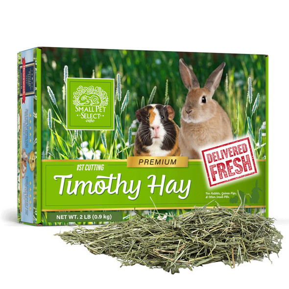 Small Pet Select 1St Cutting Timothy Hay Animal Food For Guinea Pig Rabbit Hamster Bunny Or Chinchilla Natural Hay Grown In The Usa 2Lb
