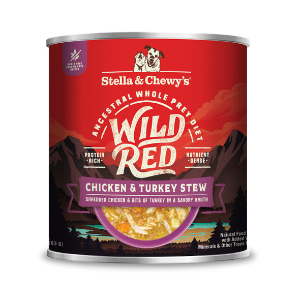 Stella & Chewy'S Wild Red Wet Dog Food - High Protein Chicken & Lamb Stew - Grain- Premium Recipe With 96% Animal Protein - Perfect For Picky Eaters 10 Oz Pack Of 6