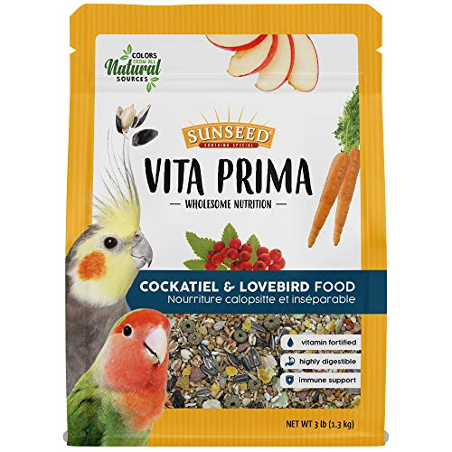 Sunseed Vita Prima Wholesome Nutrition Cockatiel & Lovebird Food 3 Lbs