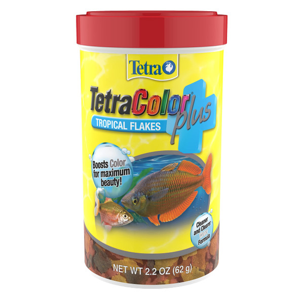 Tetra Colorplus Fish Food Flakes Tropical Flakes With Natural Color Enhancers 7.06 Ounce