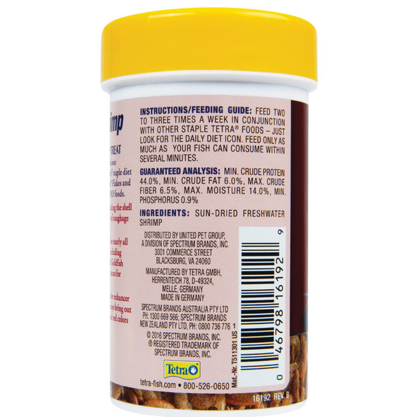 Tetra Babyshrimp 0.35 Ounce Natural Shrimp Treat For Aquarium Fish (033197)