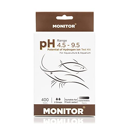 Uniqus Monitor Ph 4.5-9.5 Test Kit (400 Tests) - Monitor Aquarium And Aquaculture Water Quality