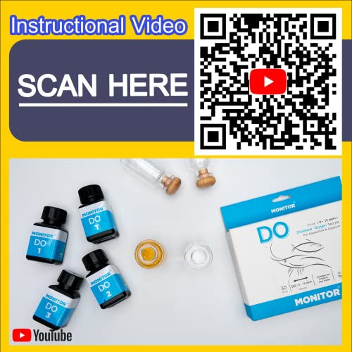 Uniqus Monitor Dissolved Oxygen Test Kit (60 Tests) - Monitor Aquarium And Aquaculture Water Quality