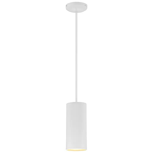 Access Lighting - HI Pilson - 1 Light Medium Pendant with Rigid Stem in Modern Style-10.5 Inches Tall and 4.75 Inches Wide-Matte White Finish