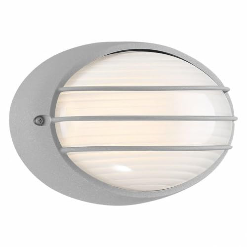Access Lighting - HI Access 20280LEDDMG-SAT/OPL Contemporary Modern LED Bulkhead from Cabo Collection in Pewter Nickel Silver Finish Satin