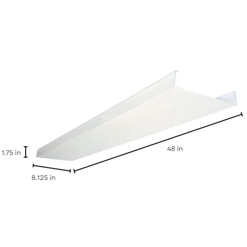 Lithonia Lighting 4 Foot Replacement Acrylic Diffuser Lens Clear Prismatic Replacement Cover for 48-Inch SB Series Narrow Body Square Wraparound Ceiling Light Fixture for Shop Lights