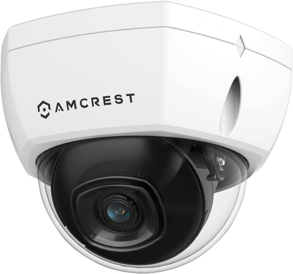 Amcrest UltraHD 4K (8MP) Outdoor Security POE IP Camera, 3840x2160, 98ft NightVision, 2.8mm Lens, IP67 Weatherproof, IK10 Vandal Resistant Dome, MicroSD Recording, White (IP8M-2493EW) Amcrest UltraHD 4K (8MP) Outdoor Security POE IP Camera, 3840x2160, 98ft NightVision, 2.8mm Lens, IP67 Weatherproof, IK10 Vandal Resistant Dome, MicroSD Recording, White (IP8M-2493EW)
