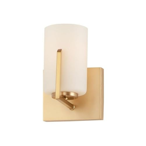 Maxim Dart 1 Light Wall Sconce with Satin Brass Finish