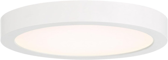 Savoy House 6-3333-10-WH Lighting Assets T24 Compliant Outdoor Low Profile Flush Mount Integrated LED 1-Light 20 Watt 1" H x 10" W White