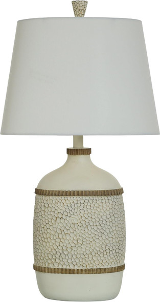 Stylecraft Home Collection Style Craft Henry - Traditional Table Lamp - Lindau - Off-White Shade