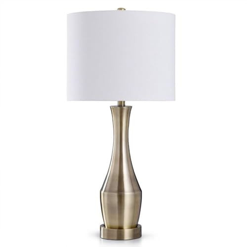 Stylecraft Home Collection Steel - 1 Light Table Lamp-Antique Brass Finish