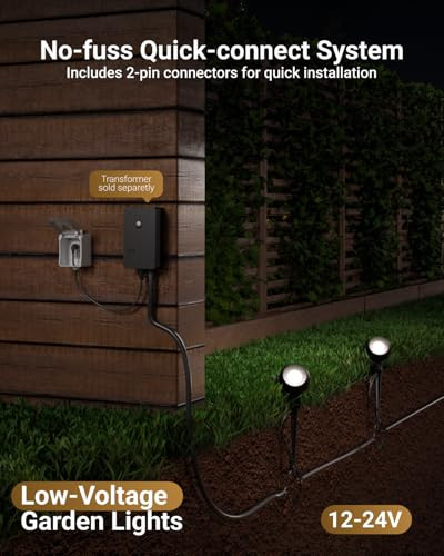 Sunco Lighting Sunco LED Low Voltage Spotlight Revolver, Sphere Shaped Garden Landscape Lights Outdoor [Luces para Jardin], 4W, 300 LM, 3 CCT: 2700K/4000K/5000K, Wet Rated, ETL 4 Pack.