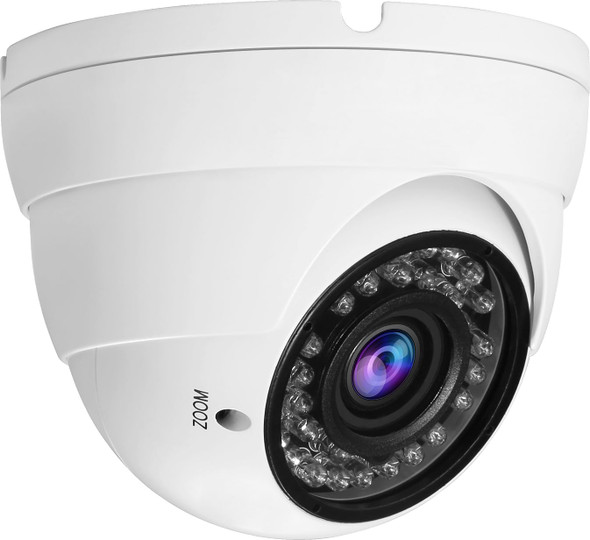 Anpviz Analog CCTV Camera HD 1080P 4-in-1 (TVI/AHD/CVI/960H CVBS) Security Dome Camera,2.8-12mm Varifocal Lens Video Surveillance,Weatherproof Metal Housing 36 IR-LEDs Day& Night Outdoor(White) Anpviz Analog CCTV Camera HD 1080P 4-in-1 (TVI/AHD/CVI/960H CVBS) Security Dome Camera,2.8-12mm Varifocal Lens Video Surveillance,Weatherproof Metal Housing 36 IR-LEDs Day& Night Outdoor(White)