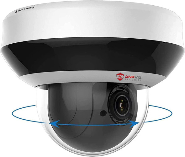 Anpviz 4MP POE PTZ IP Camera with 4X Optical Zoom, 2560x1440@25fps, H.265+ Dome Security Camera, Built-in Audio, Alarm, 330° Pan, 90° Tilt, SD Card Slot, Guarding Vision(H Serie) Anpviz 4MP POE PTZ IP Camera with 4X Optical Zoom, 2560x1440@25fps, H.265+ Dome Security Camera, Built-in Audio, Alarm, 330° Pan, 90° Tilt, SD Card Slot, Guarding Vision(H Serie)