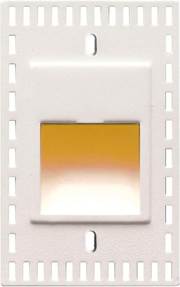WAC Lighting WAC Landscape Lighting LEDme 120V LED Vertical Invisible Trim Step and Wall Light 2700K Warm Built-in LED in White