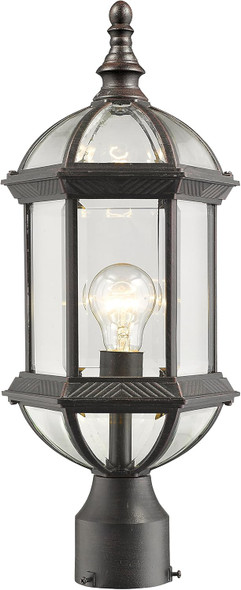 Z-Lite 563PHM-BK 1 Light Outdoor Post Mount Black 19.50x8.00x8.00