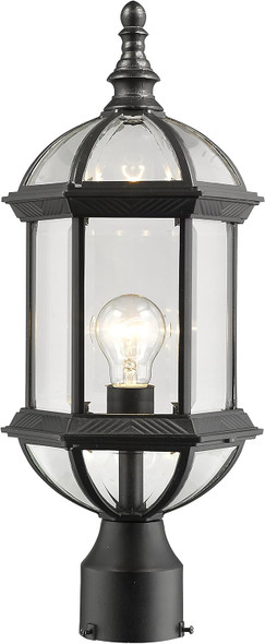 Z-Lite 563PHM-BK 1 Light Outdoor Post Mount Black 19.50x8.00x8.00