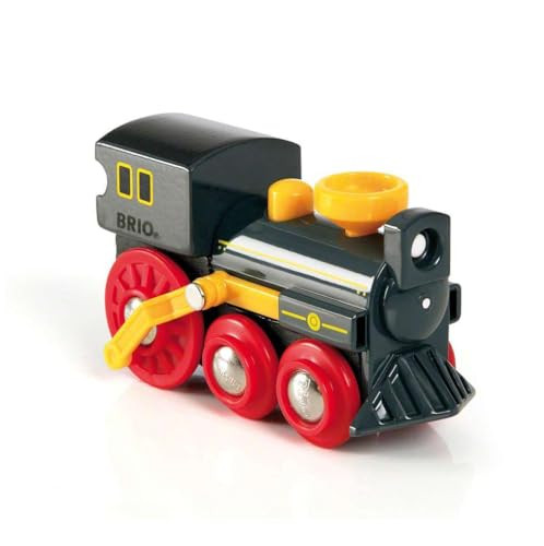 BRIO Old Steam Engine - Authentic Piston Action Toy  Ideal for Imaginative Play  Fully Compatible Wooden Railway Sets  Perfect for Ages 3+