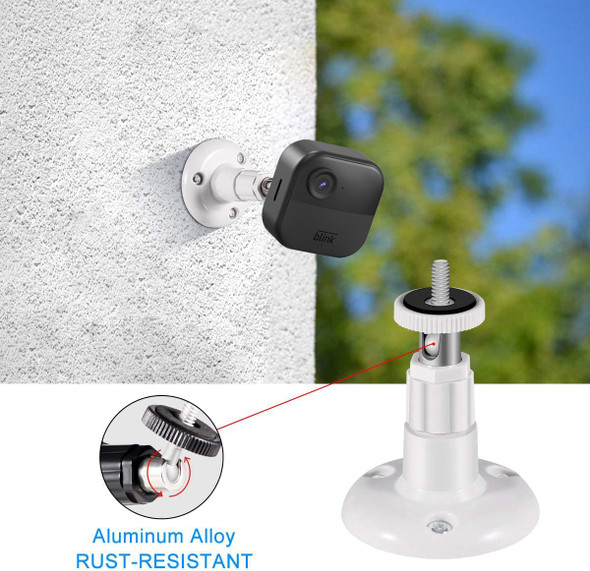 3rd & 4th Gen Blink Outdoor Camera Mounts , Aotnex All-New 360 Degree Adjustable Cover Surveillance Wall Mounts for Blink Outdoor Indoor Home Security Camera System (3 PCS, White)