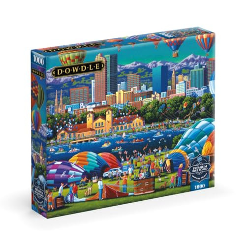 Buffalo Games - Sapphire Select- Eric Dowdle - Balloon Spectacular - 1000 Piece Jigsaw Puzzle “ Challenging & Fun “ Blue Core Puzzle Board “ able Display Box - Full Size Poster Included