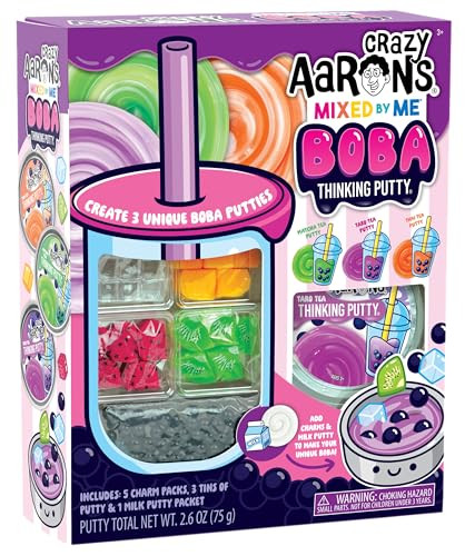 Crazy Aaron's Mixed by Me Boba Thinking Putty Kit - Made in USA