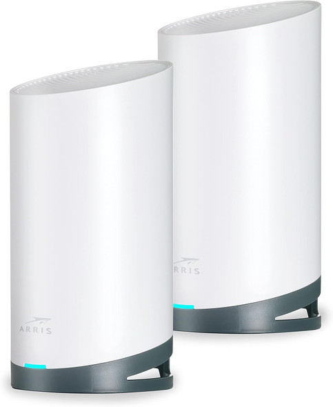 ARRIS Surfboard mAX Tri-Band Mesh System WC4S | AC3800 Wi-Fi Speed up to 3.8 Gbps | Coverage 5,500 sq ft | 1.7 Gbps Backhaul | Two 1 Gbps Ports per Node | Alexa Support | 2 Year Warranty ARRIS Surfboard mAX Tri-Band Mesh System WC4S | AC3800 Wi-Fi Speed up to 3.8 Gbps | Coverage 5,500 sq ft | 1.7 Gbps Backhaul | Two 1 Gbps Ports per Node | Alexa Support | 2 Year Warranty